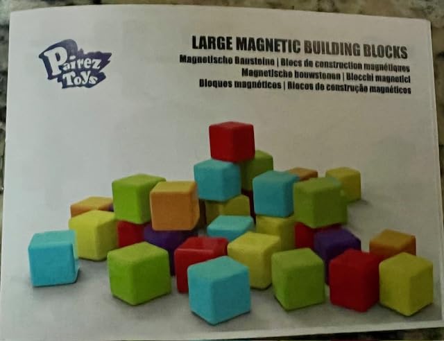 Magnetic Building Blocks Large, 1.65 inch Stacking Cubes for Toddlers customer photo 2