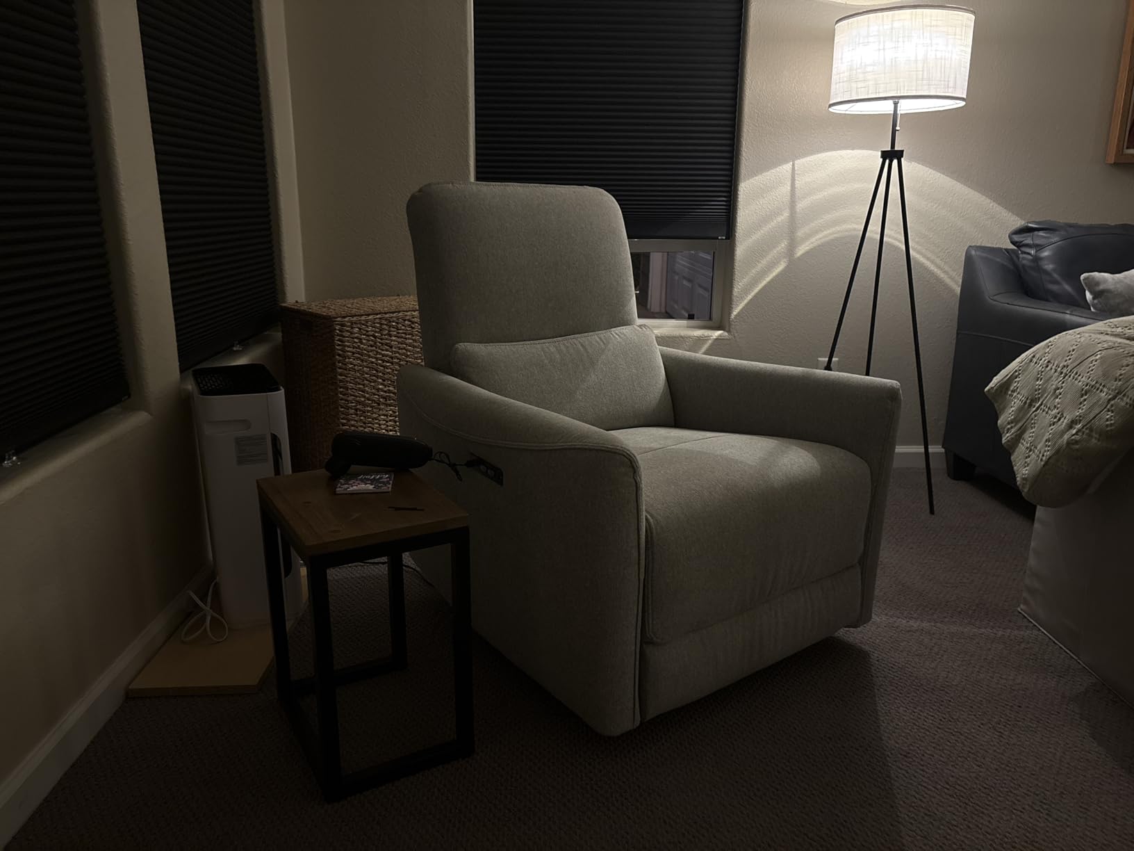 CHITA Power Swivel Glider Recliner Chair, Nursery Glider, Medium, Linen customer photo 1