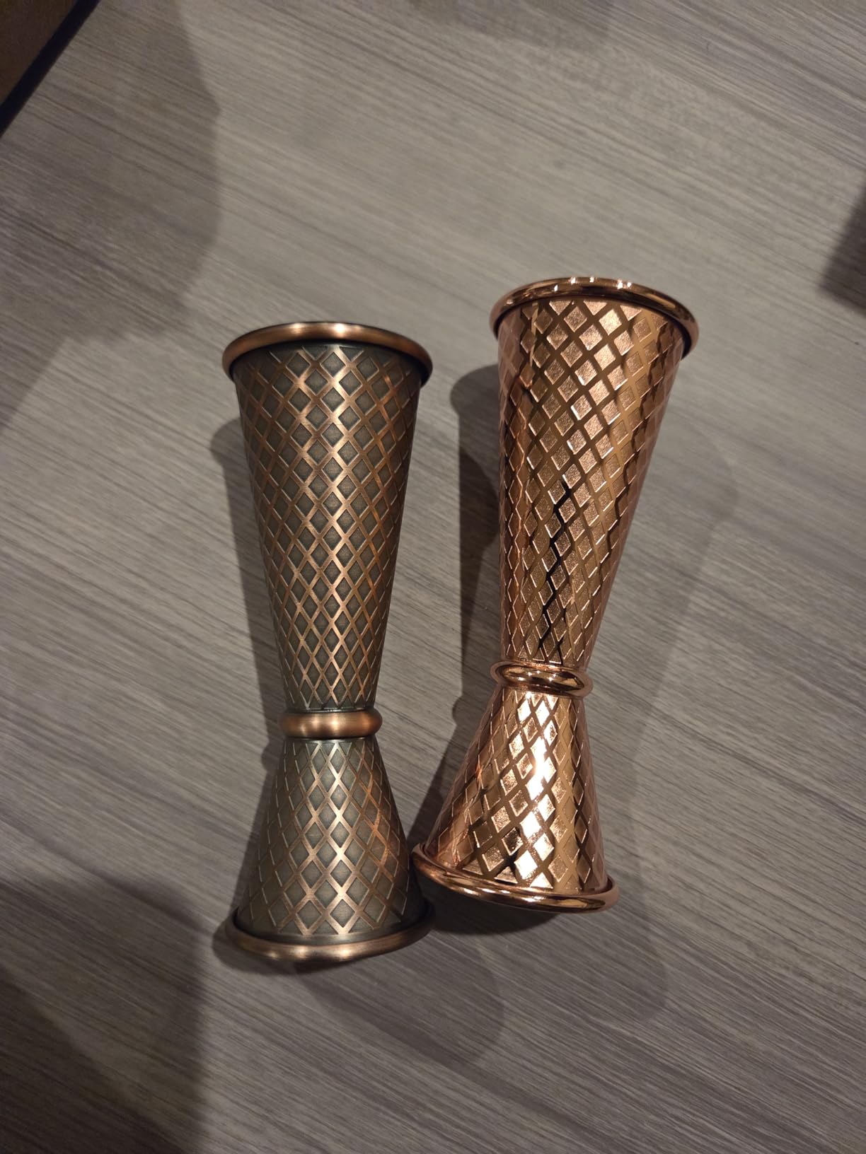 Barfly 1 x 2 oz. Diamond Lattice Etch Japanese Style Jigger, Gun Metal Black customer photo 1