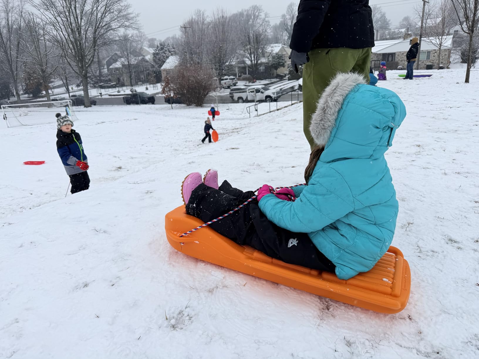 The Original Retro Racer Snow Sled by Confer Plastics, Durable Design for All Ages, Made in USA. Available in Single or 2 Pack customer photo 1