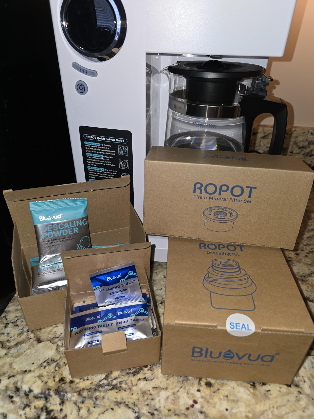 Bluevua RO100ROPOT Countertop Reverse Osmosis Water Filter System customer photo 2