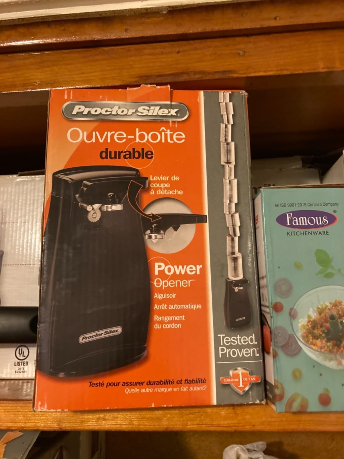 Proctor Silex Power Electric Automatic Can Opener for Kitchen with Knife Sharpener, Twist-off Easy-Clean Lever, Cord Storage, Red (75226) customer photo 2