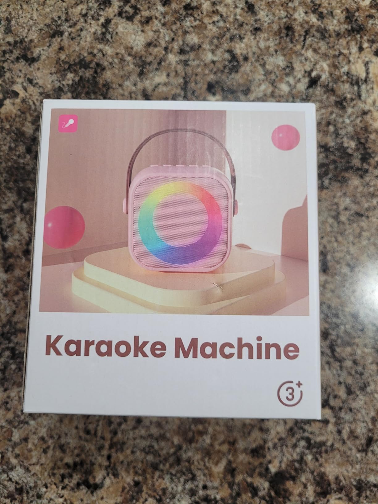 Mini Karaoke Machine,Portable Bluetooth Speaker with 2 Wireless Microphones customer photo 2