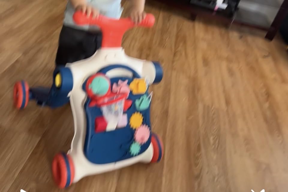 HYES 5 in 1 Baby Push Walker for Baby Boy, Blue customer photo 1