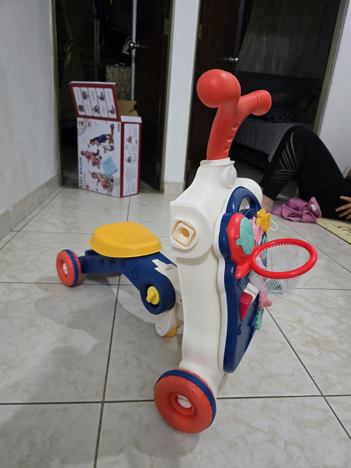 HYES 5 in 1 Baby Push Walker for Baby Boy, Blue customer photo 2