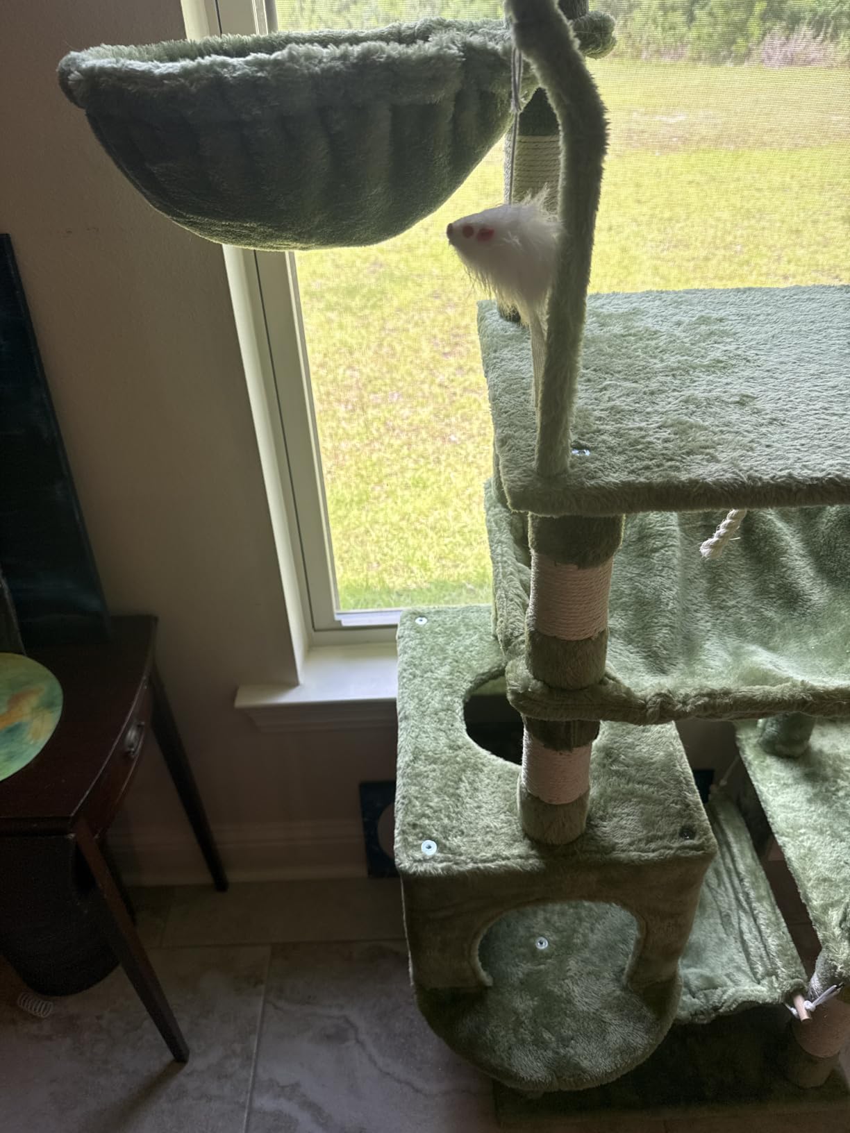 Gitelsnour Cat Tree, 63'' Cat Tower for Large Cats, Big Hammock GCT020W customer photo 1