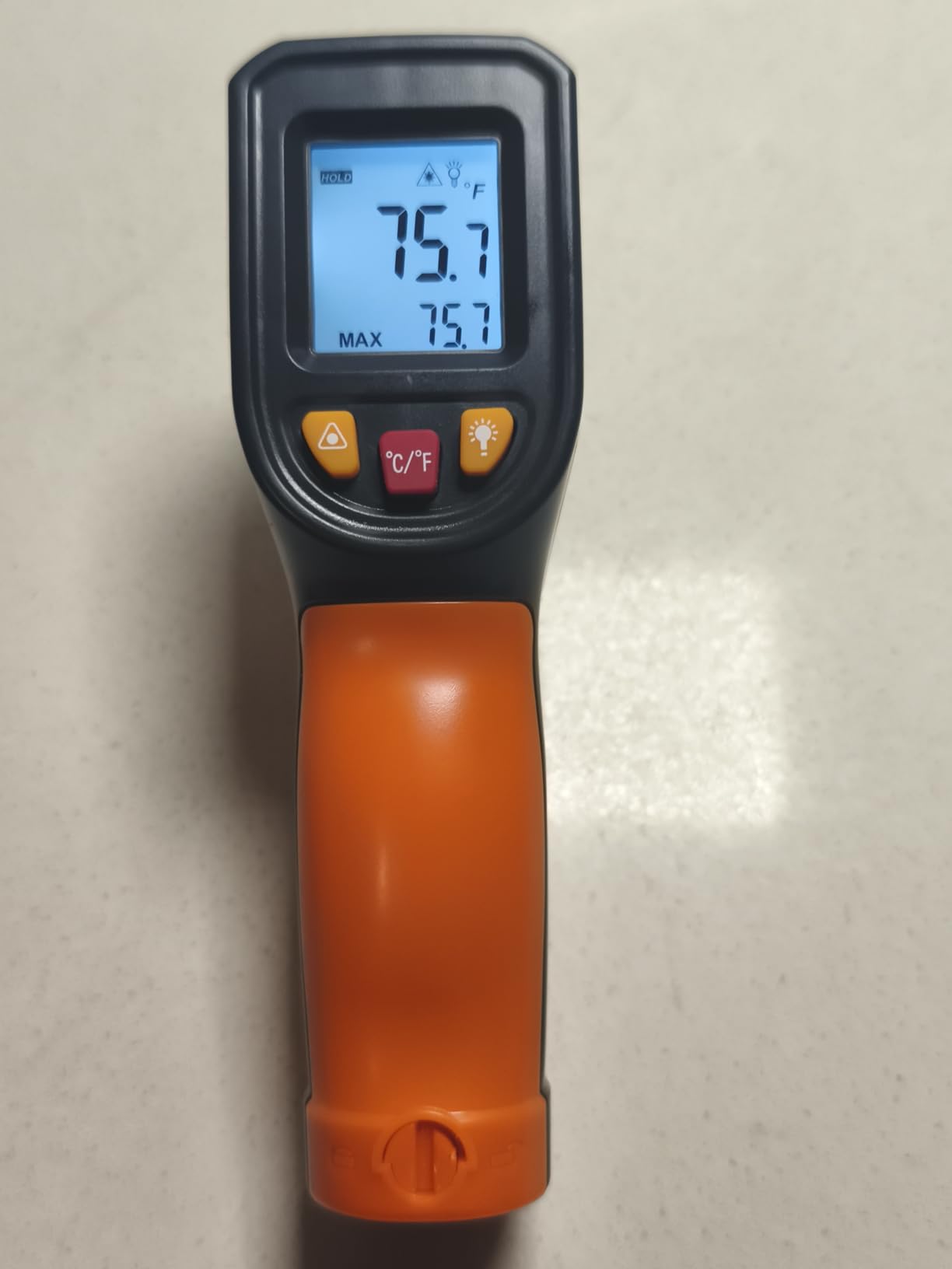 DEASOMIYE Infrared Thermometer Gun, -58℉~1022℉ Laser Thermometer Temperature Gun, Non Contact IR Temp Gun with Adjustable Emissivity for Cooking,BBQ,Fridge,Grill,Pizza Oven,HVAC,Engine(Not for Human) customer photo 2