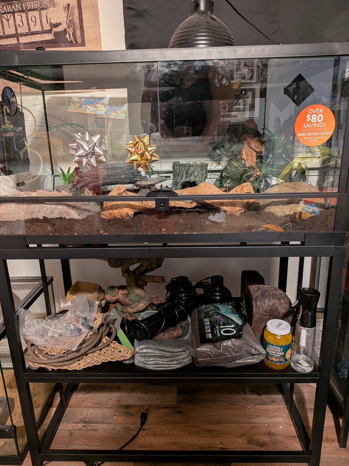 55-75 Gallon Fish Tank Stand, Aquarium & Terrarium Stand for Home Office customer photo 2
