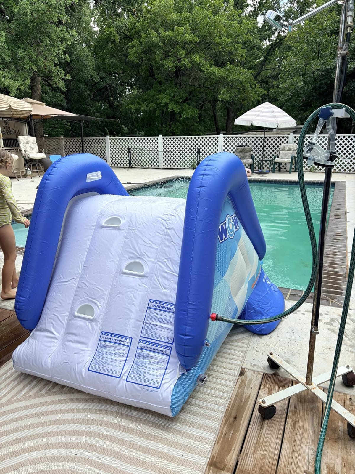 Wow Sports Cascade Inflatable Pool Slide - Blow Up Waterslide customer photo 1