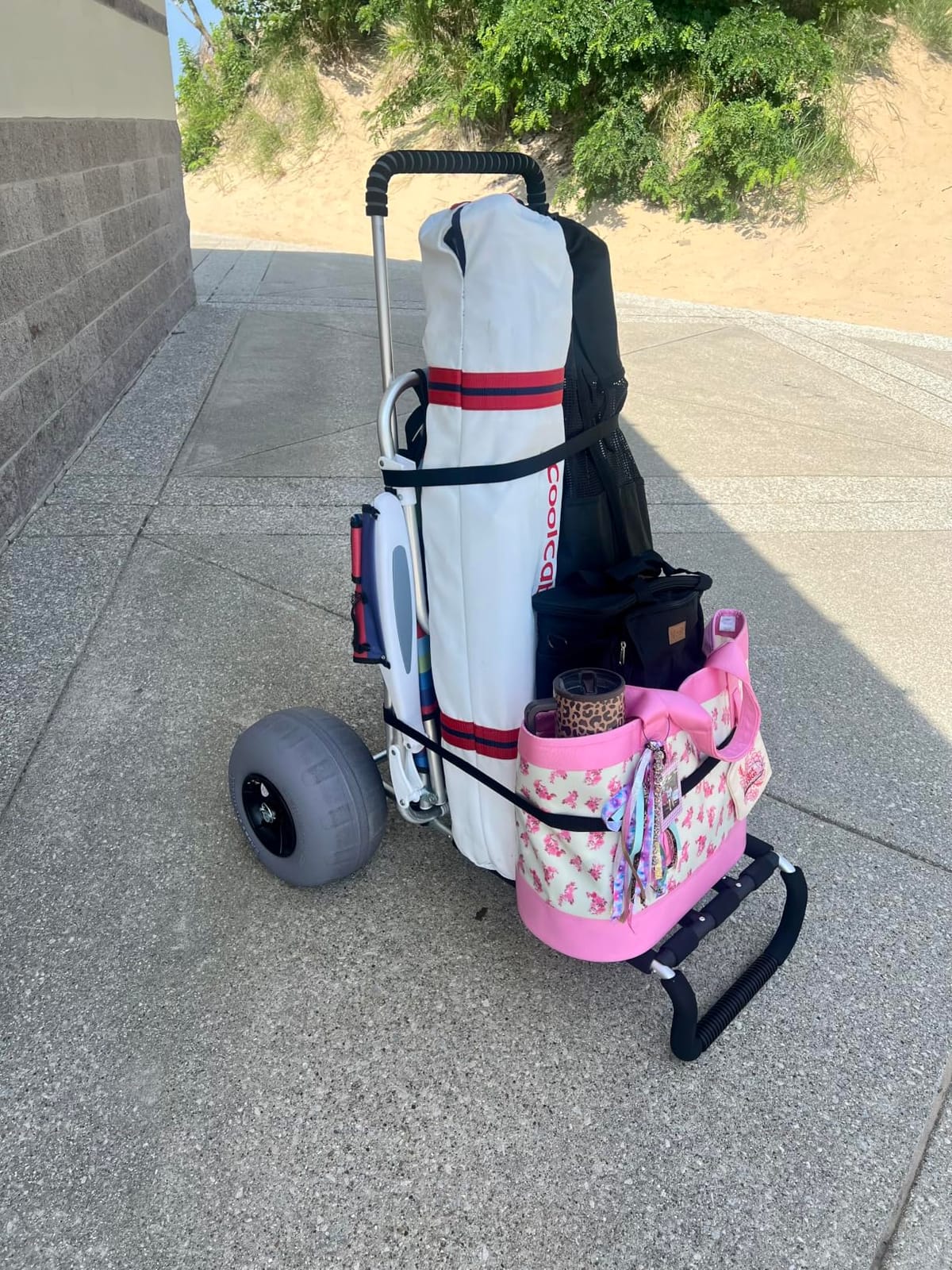 VEVOR Beach Dolly with Big Wheels for Sand, 29.9