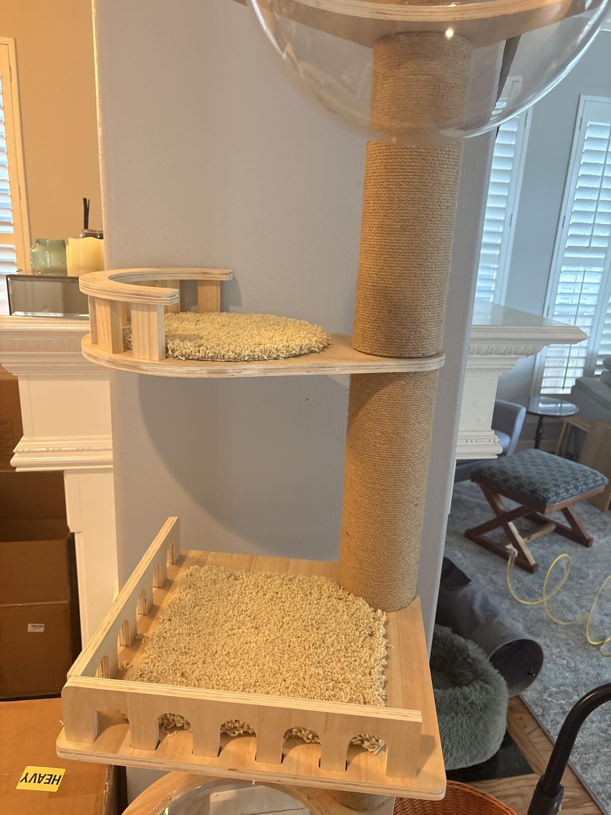 Veehoo Floor to Ceiling Cat Tree,102-122