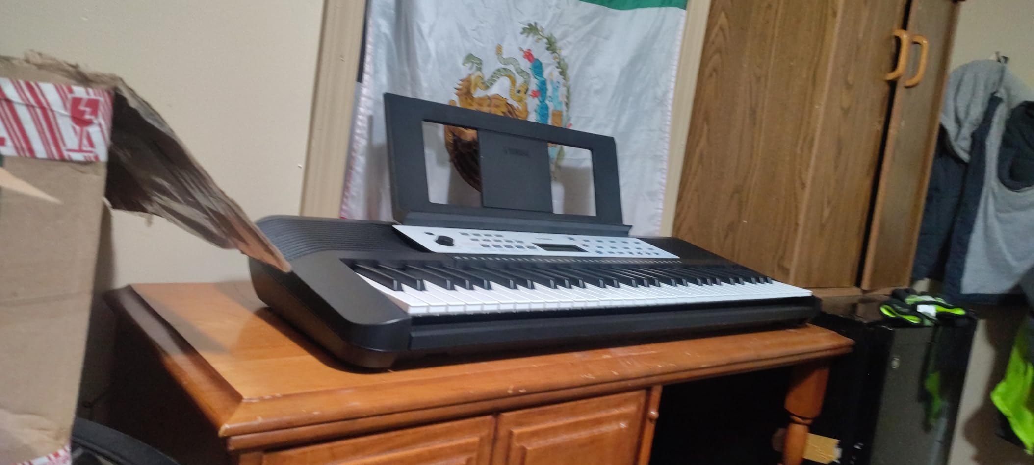 Yamaha 61-Key Portable Keyboard for Beginners with Built-In Songs, Quiz Mode, Music Rest, with Power Adapter YPT280 customer photo 2