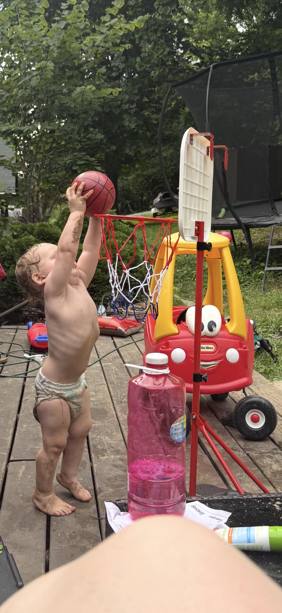 HopeRock 2 in 1 Kids Basketball Hoop and T Ball Set customer photo 1
