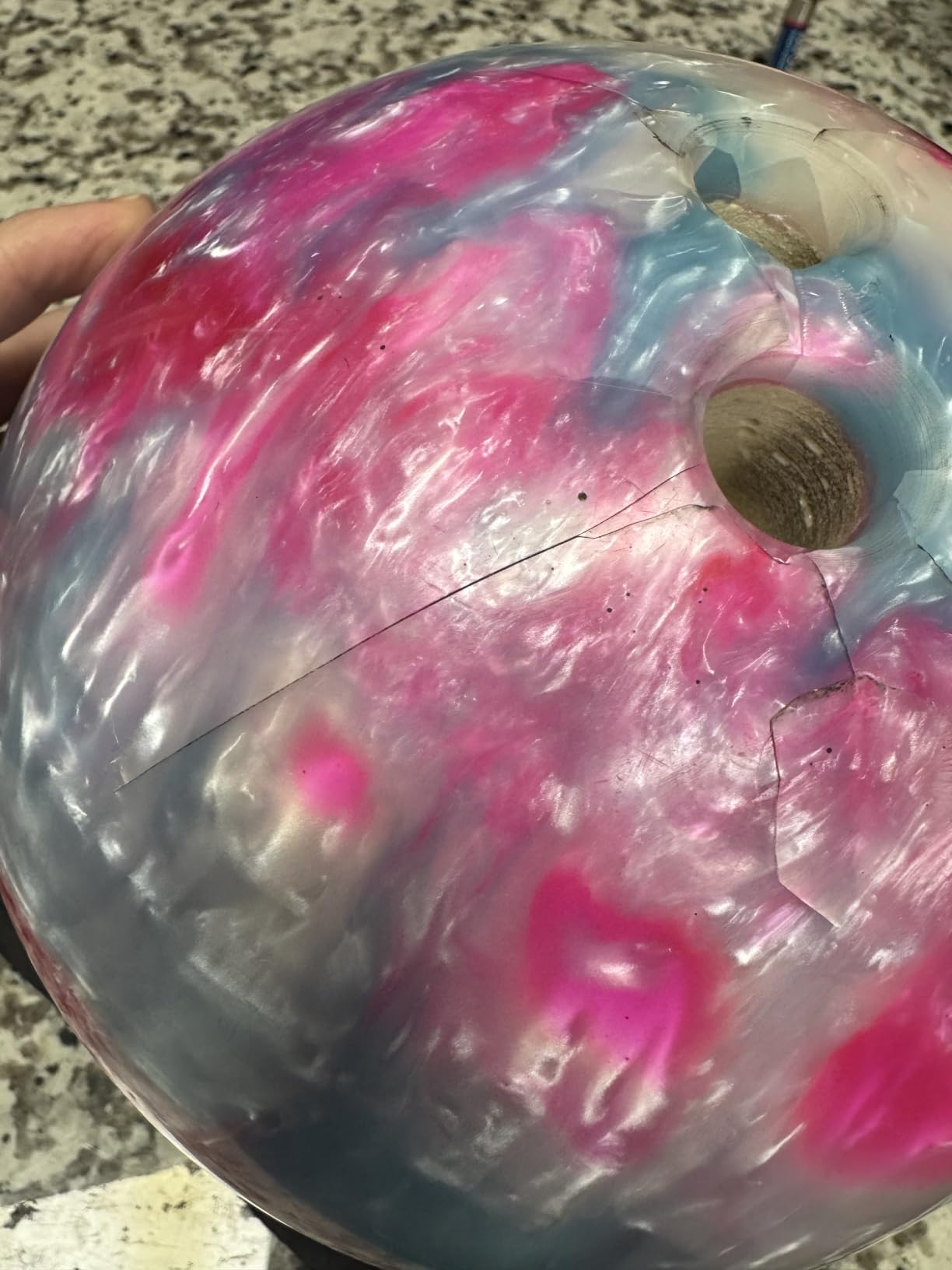 ELITE Star Polyester Bowling Ball - Customizable with Basic Drilling & Engraving Options - Great for Spare Shooting, League, Straight Bowlers - Beginner Entry Level customer photo 2