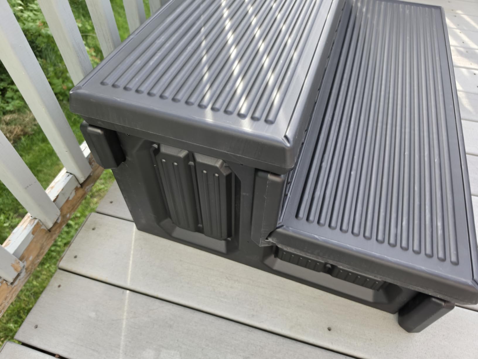 Hot Tub Steps, Outdoor Spa Steps with Storage, Non-Slip & Sturdy Hot Tub Stairs, 36 Inches Long customer photo 2