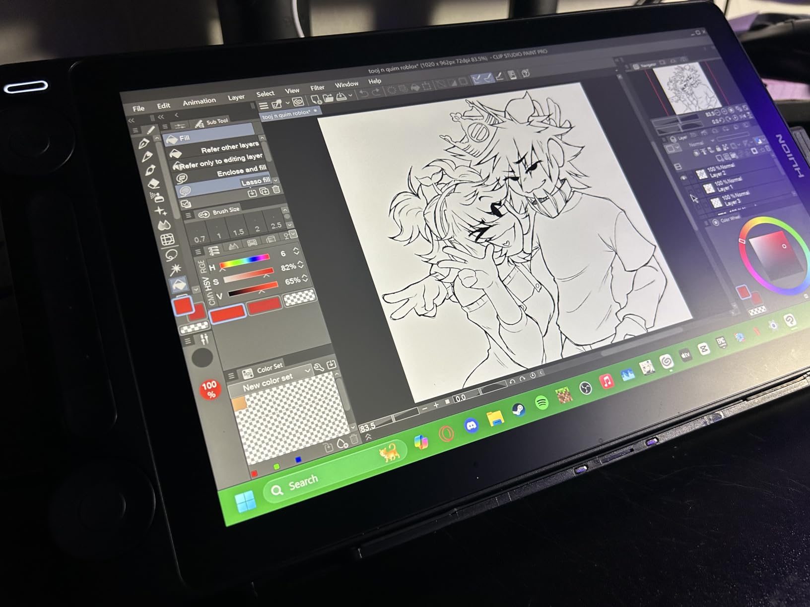 HUION Kamvas 13 (Gen 3) Drawing Tablet with Screen, Dual Dial, 13.3