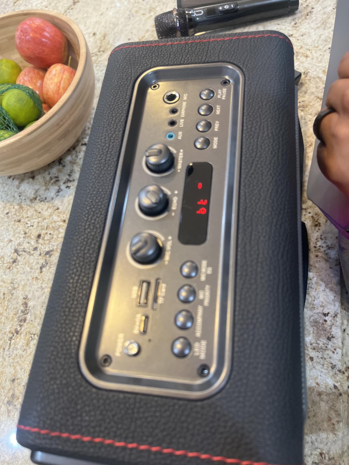 Karaoke Machine for Adults with 2 Wireless Microphones, 200W PA System customer photo 1
