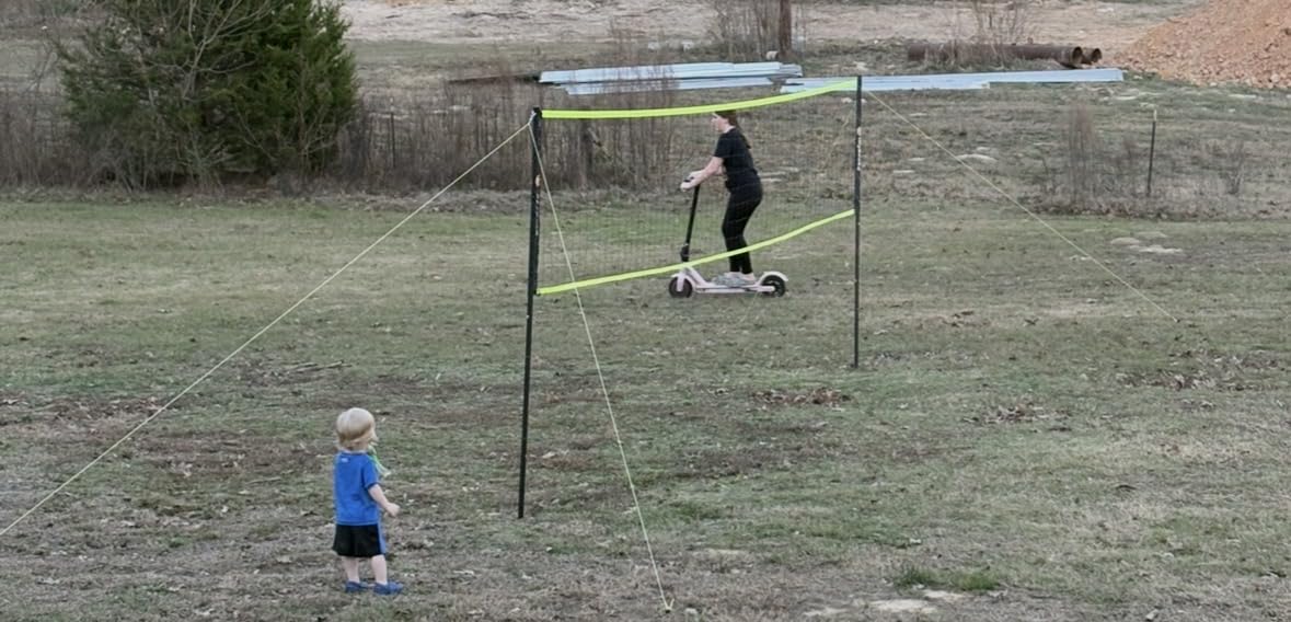 Portable Outdoor Volleyball Net Set 20FT / 32FT, 4 Adjustable Heights customer photo 2