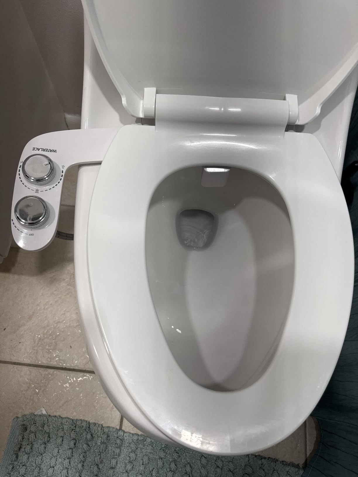 WATERLACE Ultra-Slim Bidet Attachment for Toilet - Dual Nozzle, Rear & Feminine Wash, Self-Cleaning, Adjustable Cold Water Pressure, Non-Electric Bidet Toilet Seat for Bathroom, Easy Install (Chrome) customer photo 2