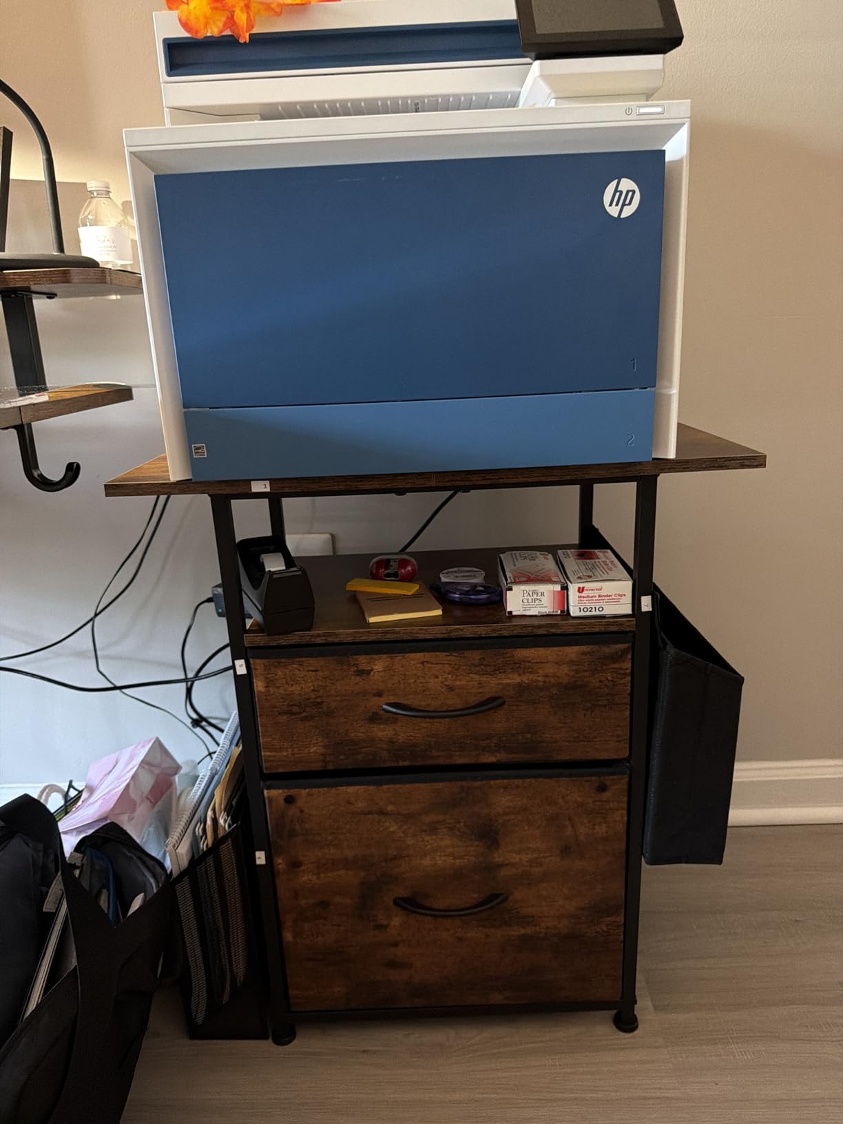 GYIIYUO 2 Drawer File Cabinet 24''W, Mobile Filing Cabinet, Printer Stand customer photo 1