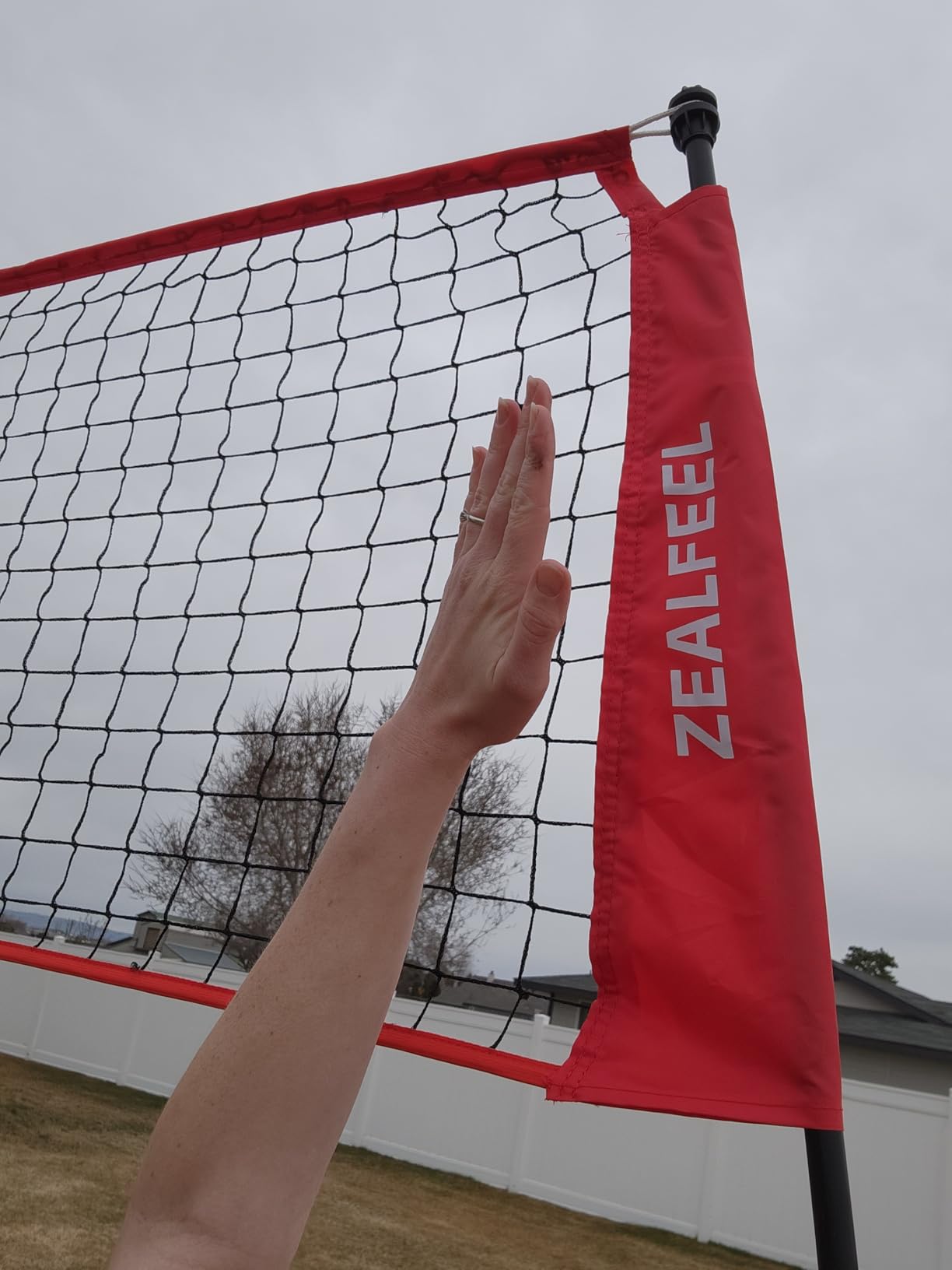 ZEALFEEL Volleyball Net,12/20ft Portable Height-Adjustable Set for Backyard customer photo 1