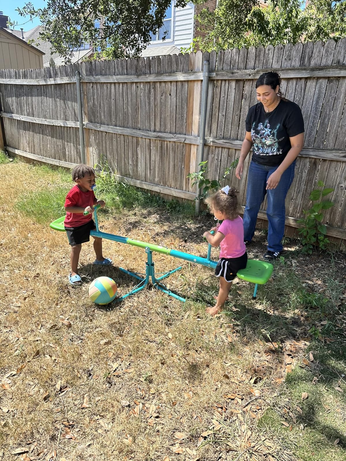 Amictoy Teeter Totter for Kids, 360° Spinning Seesaw, 100 lb Seat customer photo 2