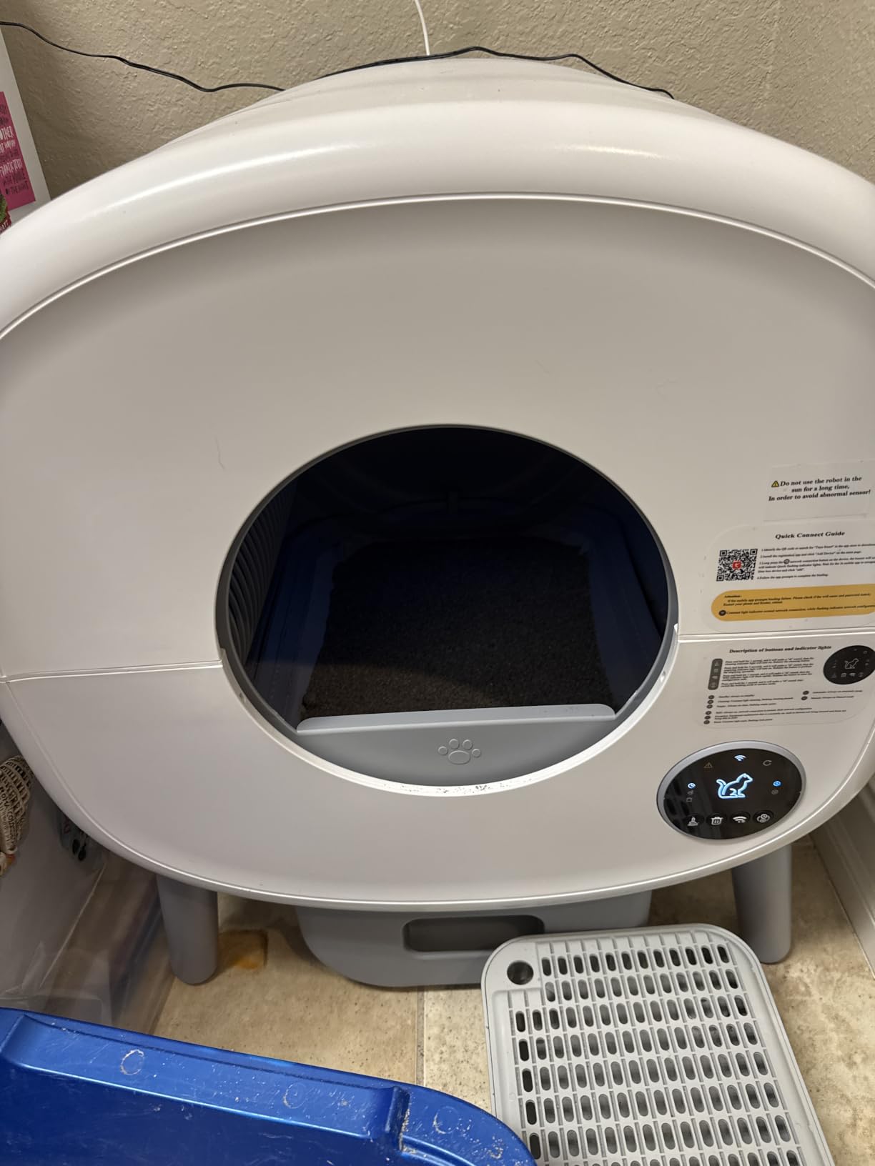 Cumrige Automatic Litter Box,Safety Sensor,App Control,95L Large Capacity customer photo 2