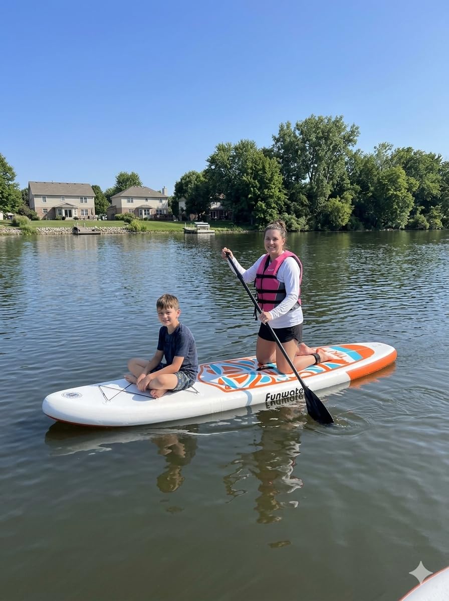FunWater Inflatable Stand Up Paddle Board with Beginners SUP Accessories customer photo 1