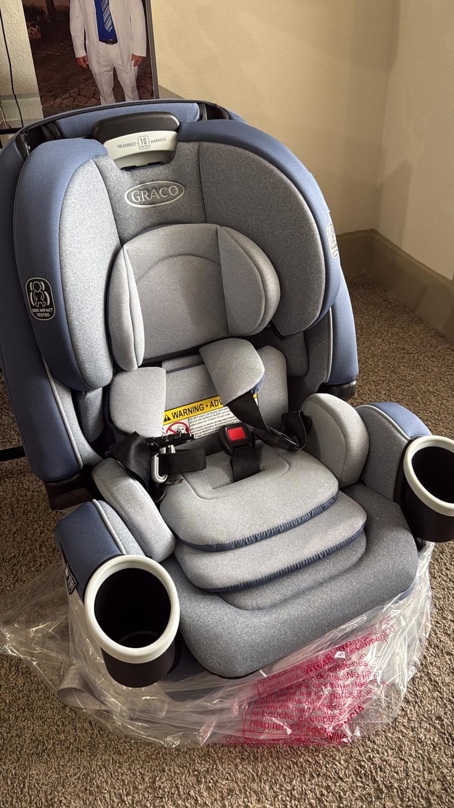 Graco 4Ever DLX 4-in-1 Convertible Car Seat, Charlie customer photo 2