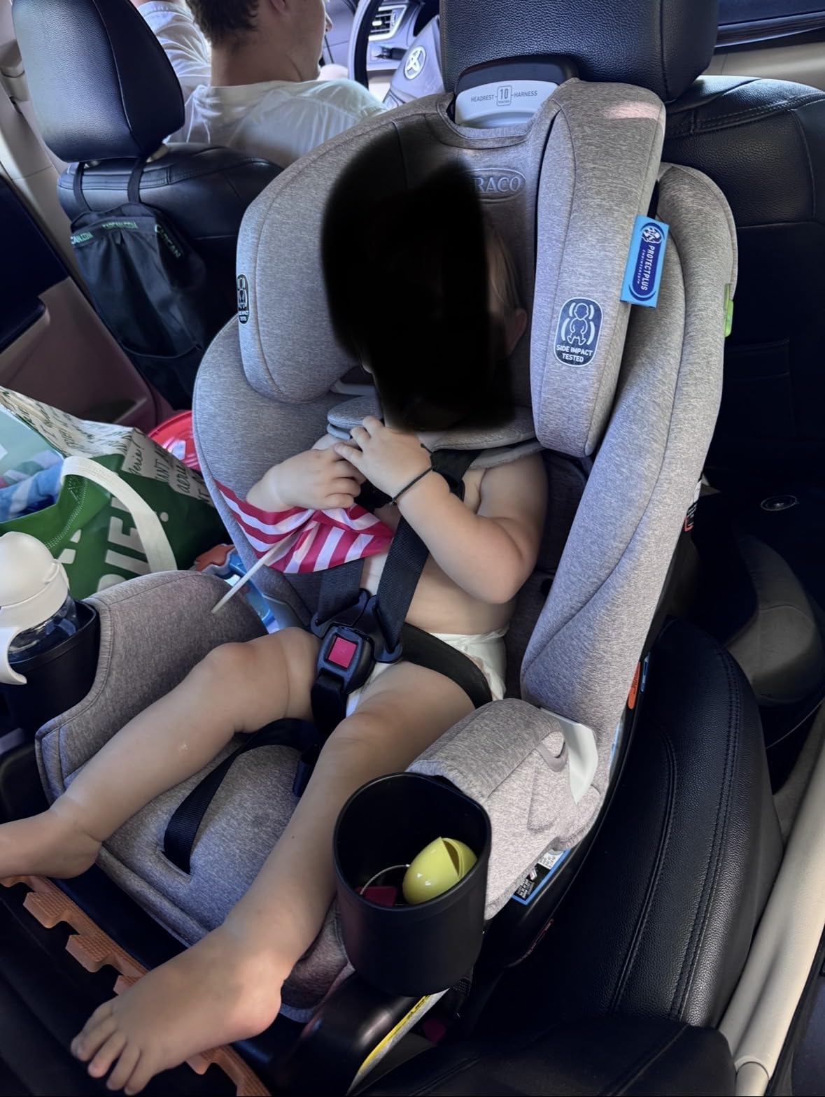 Graco Extend2Fit 2-in-1 Convertible Car Seat, Gotham customer photo 1