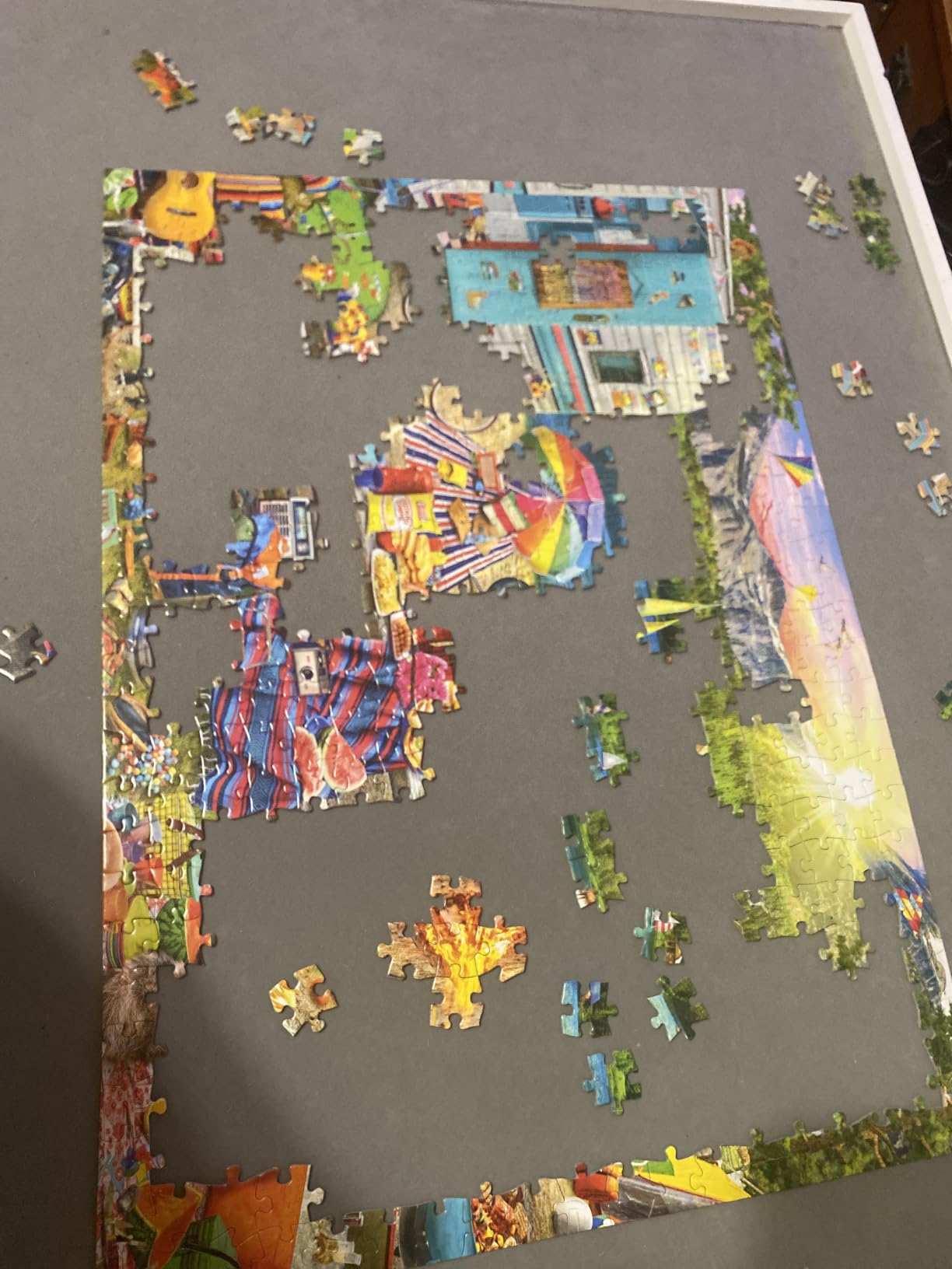 Aimee Stewart Merry Mushroom Cottage 1000 Piece Puzzle, Buffalo Games, Made in USA customer photo 2