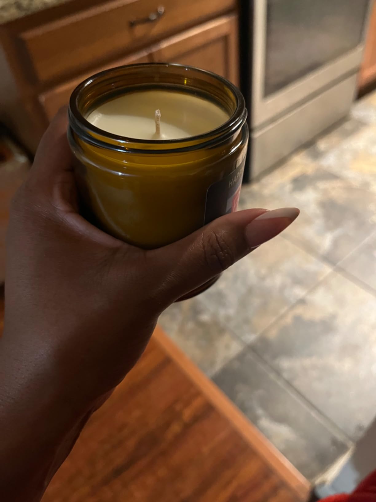 Homsolver 50th Birthday Gift for Her Him, Happy 50th Birthday Candles Gifts for Women Men, Funny 50 Years Old Decorations Ideas- Lavender Scented Candle customer photo 2