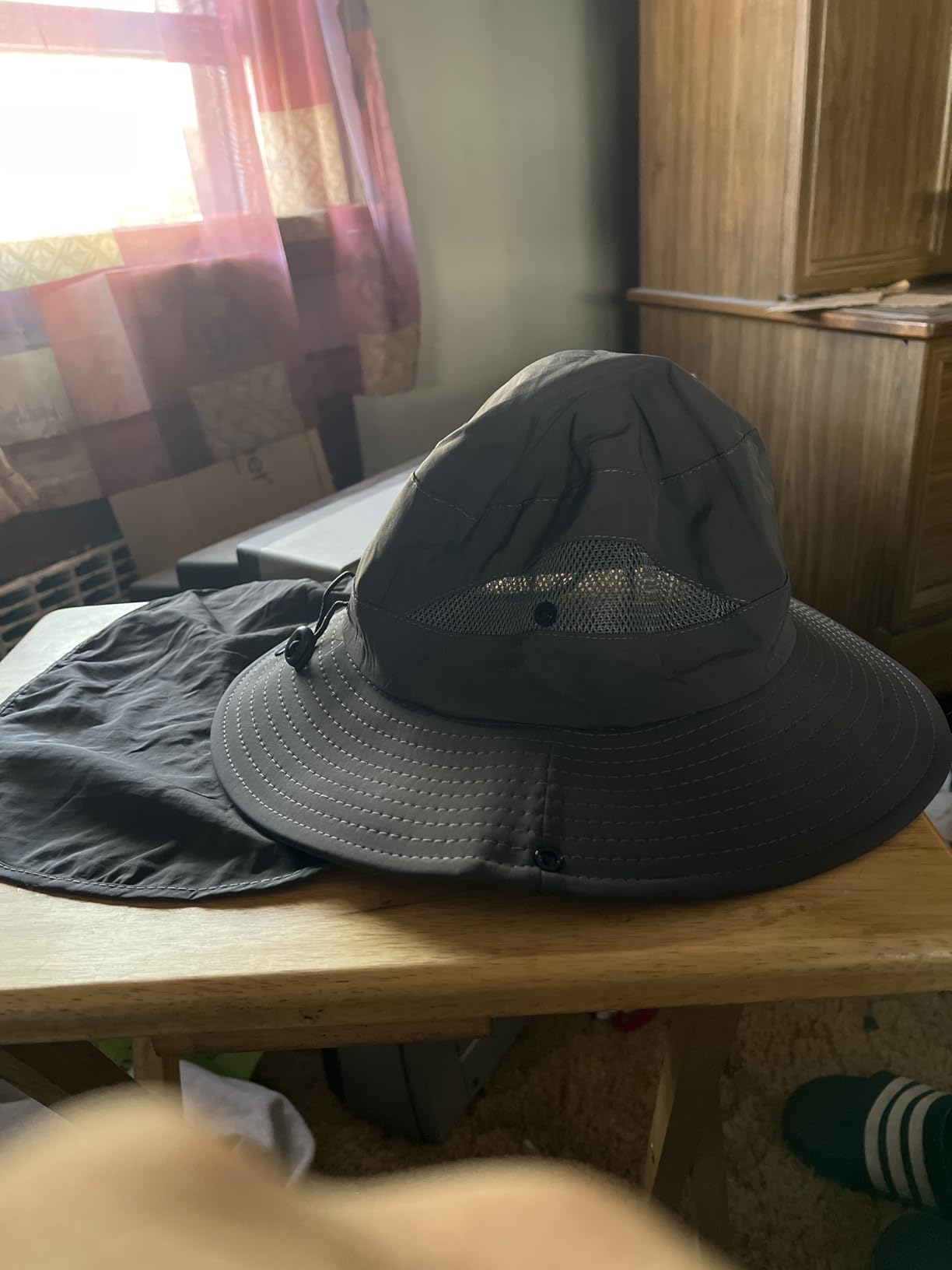 NPQQUAN Sun Hats for Men Women with Neck Flap UPF 50+ UV Protection customer photo 1