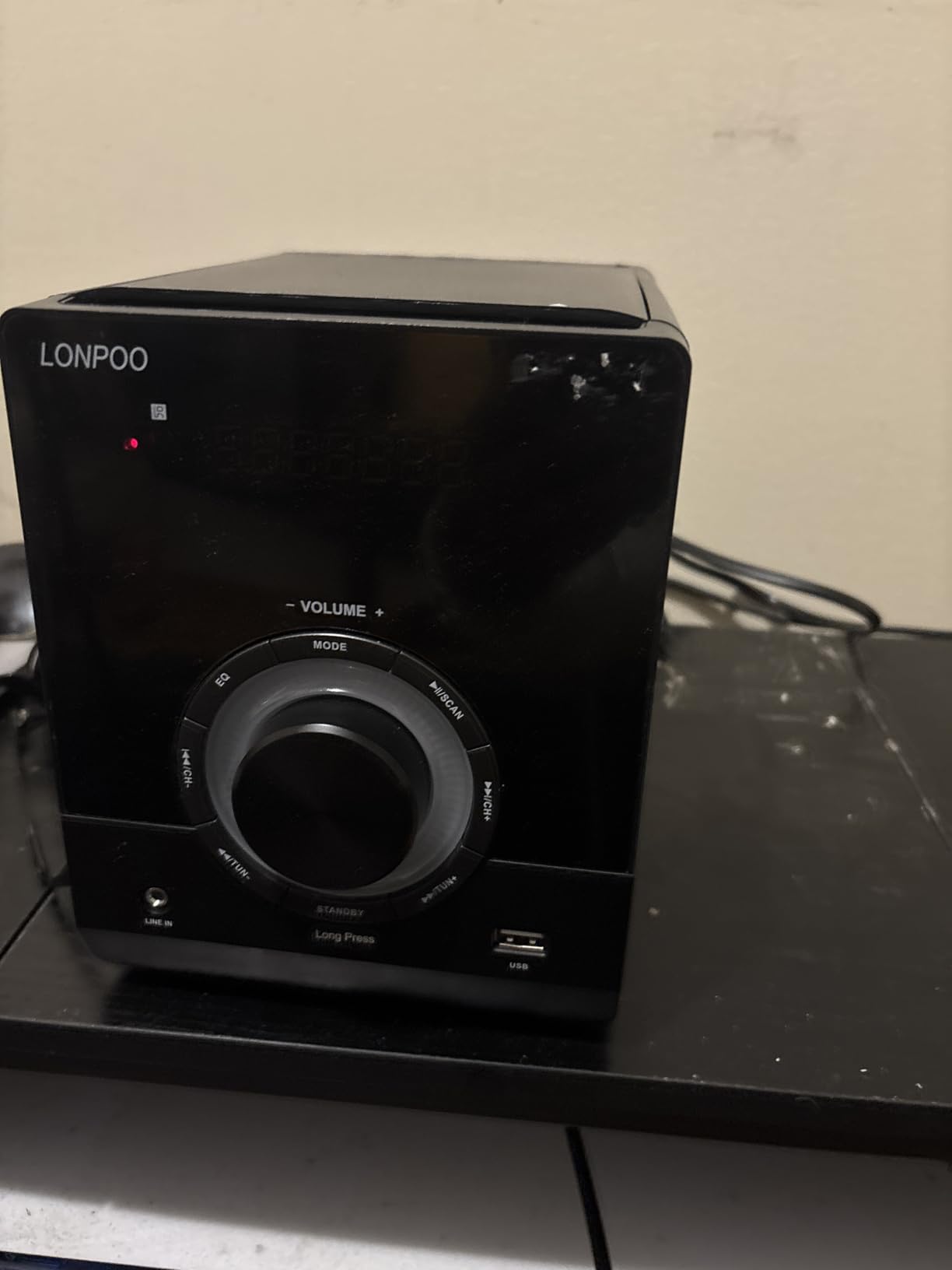 Compact Stereo System Speakers with CD Player, Bluetooth, FM Radio, Aux-in, USB-in, Earphone Jack, DSP-Tech, Remote, 30W Crisp-Sound Shelf Stereo System for Home (LP-886) customer photo 2