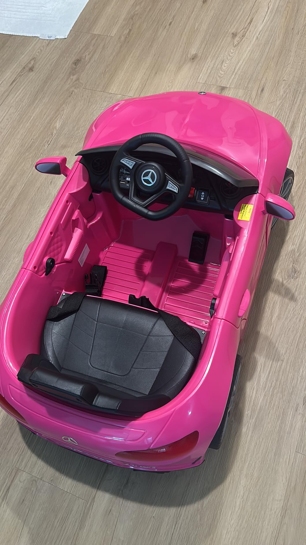 Licensed Mercedes-Benz CLS 350 12V Ride On Car Truck for Kids | Ride on Toys for Toddlers w/Parent Control, Spring Suspension, Power Wheels for Girls w/Bluetooth, Music, LED Lights (Pink) customer photo 2