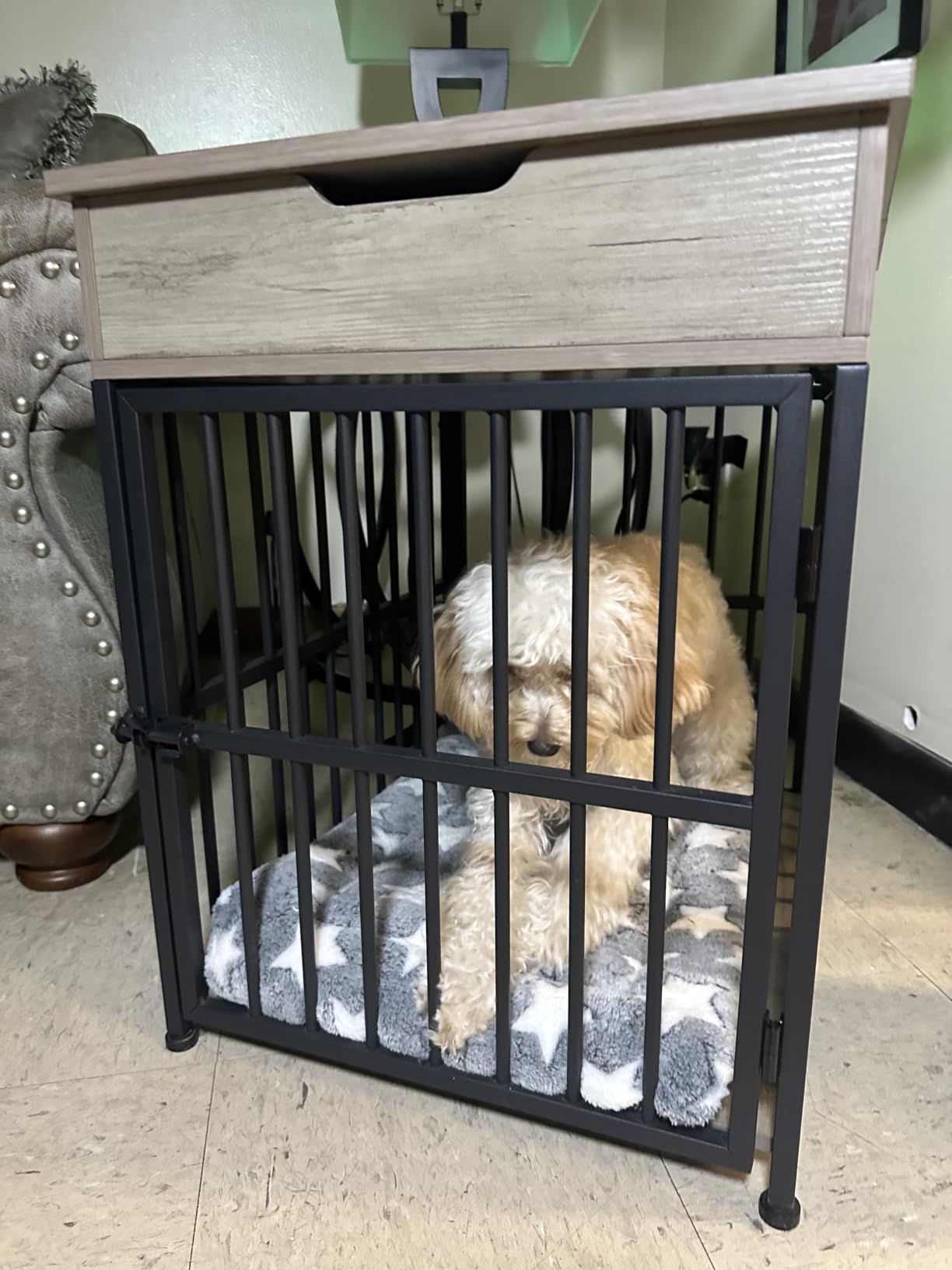 IRONCK Dog Crate Furniture for Small Dogs, Gray customer photo 2