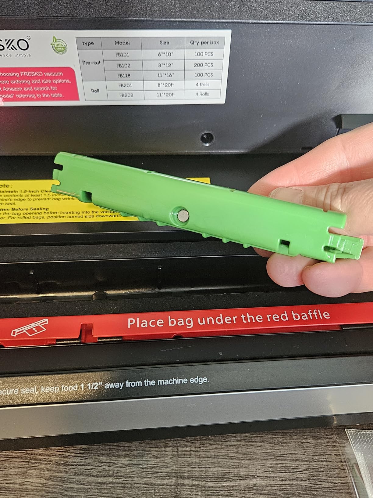 FRESKO Vacuum Sealer Machine with Automatic Bag Detection, Compact Design customer photo 1