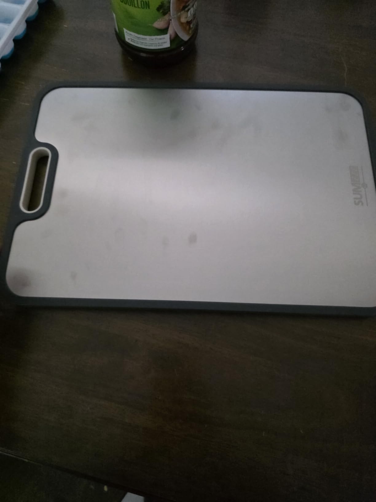 Titanium Cutting Board for Kitchen, Pure Titanium/PP, Size 16”×11” customer photo 2