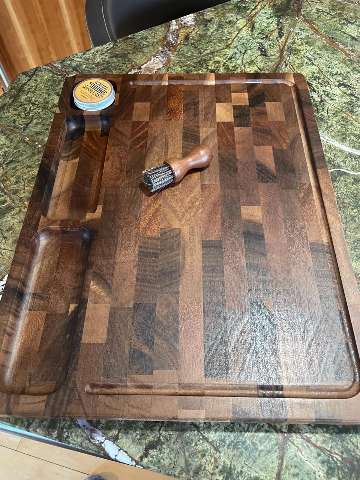 THETCHRY Walnut Cutting Boards for Kitchen Solid Wood End Grain 17
