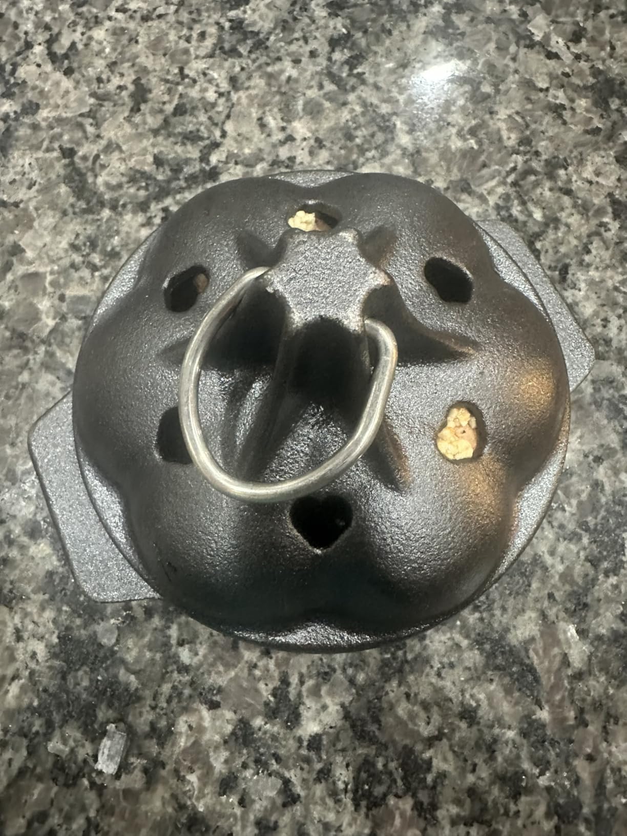 Small Cast Iron Garlic Roaster with 4 Iron Fish, Pre-Seasoned Smoker Roaster, Garlic Cooker, Garlic Roasting Pot, Mini Cocotte Garlic Potato Baker, Wood Chip Smoker Box for BBQ Meats Vegetables customer photo 1
