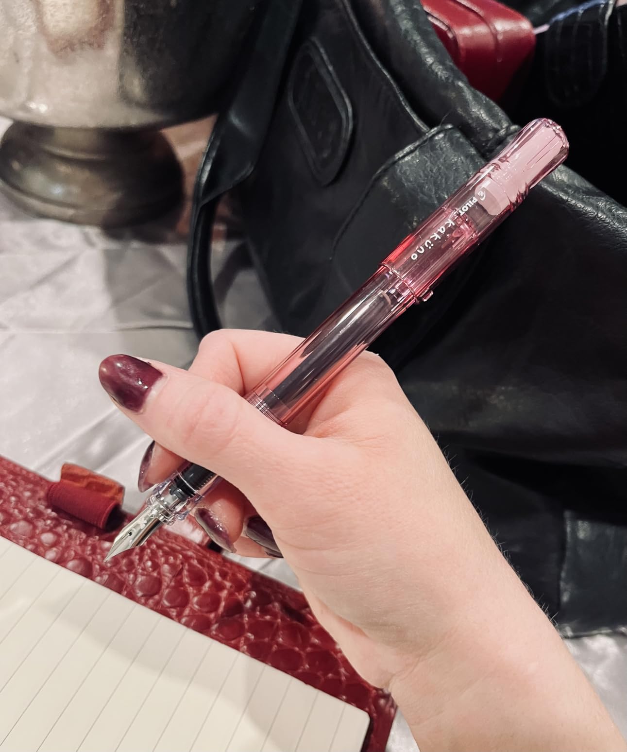 PILOT Kakuno Fountain Pen, Pink Barrel, Fine Nib customer photo 1