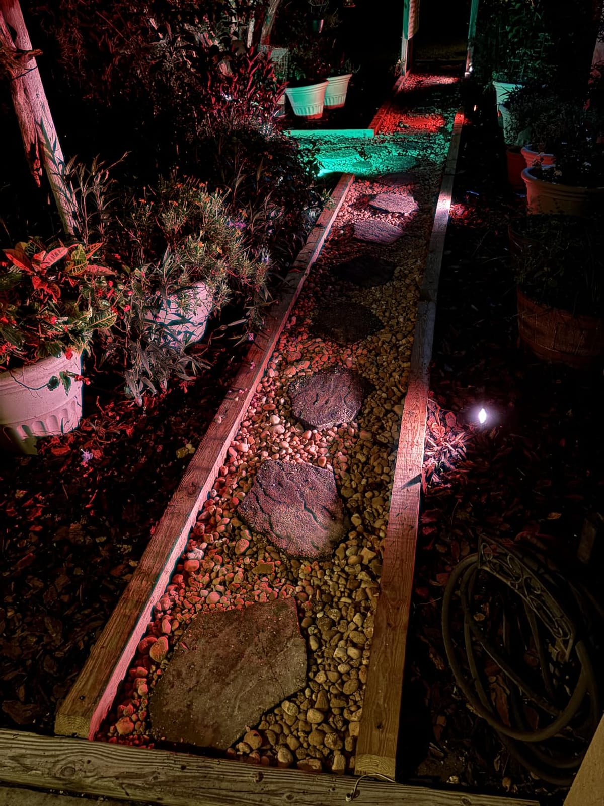 ZUCKEO All-in-One RGBW Landscape Lighting Kit, 5W Color Changing Low Voltage Landscape Lights with Transformer and 80FT Wire, LED Multi-Color Landscape Spotlights for Holiday Yard Garden House, 8Pack customer photo 2