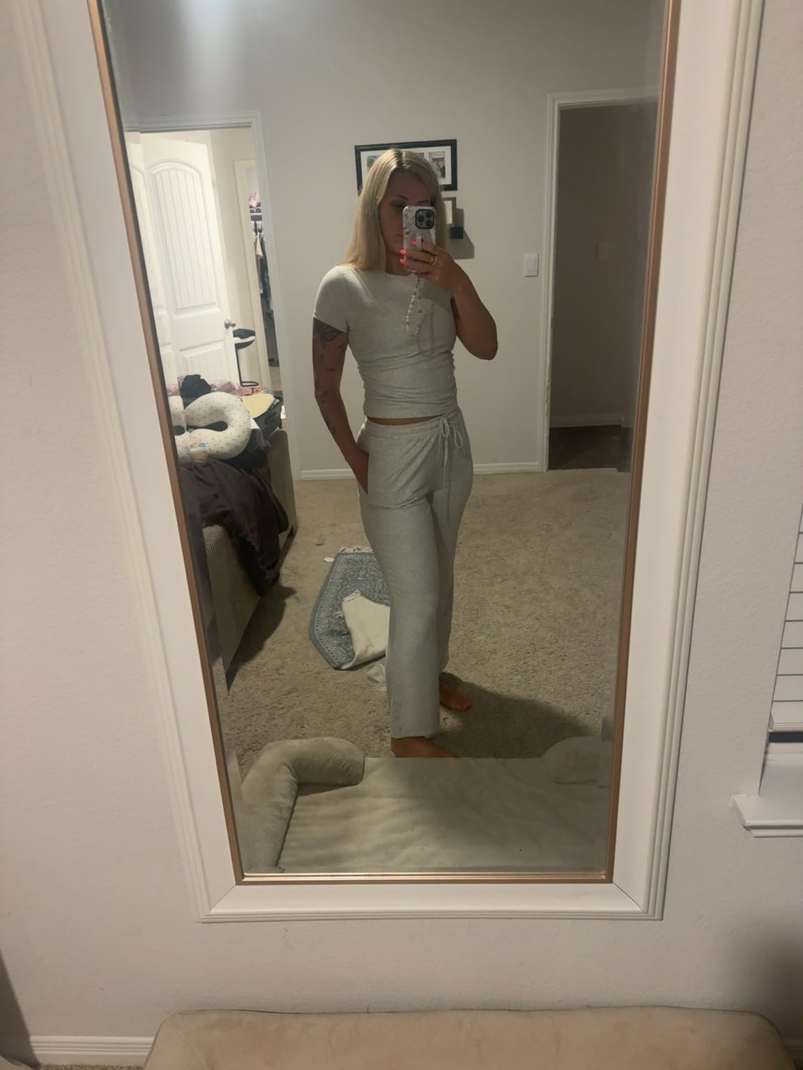 Trendy Queen Women's 2 Piece Matching Summer Lounge Set with Pockets customer photo 2