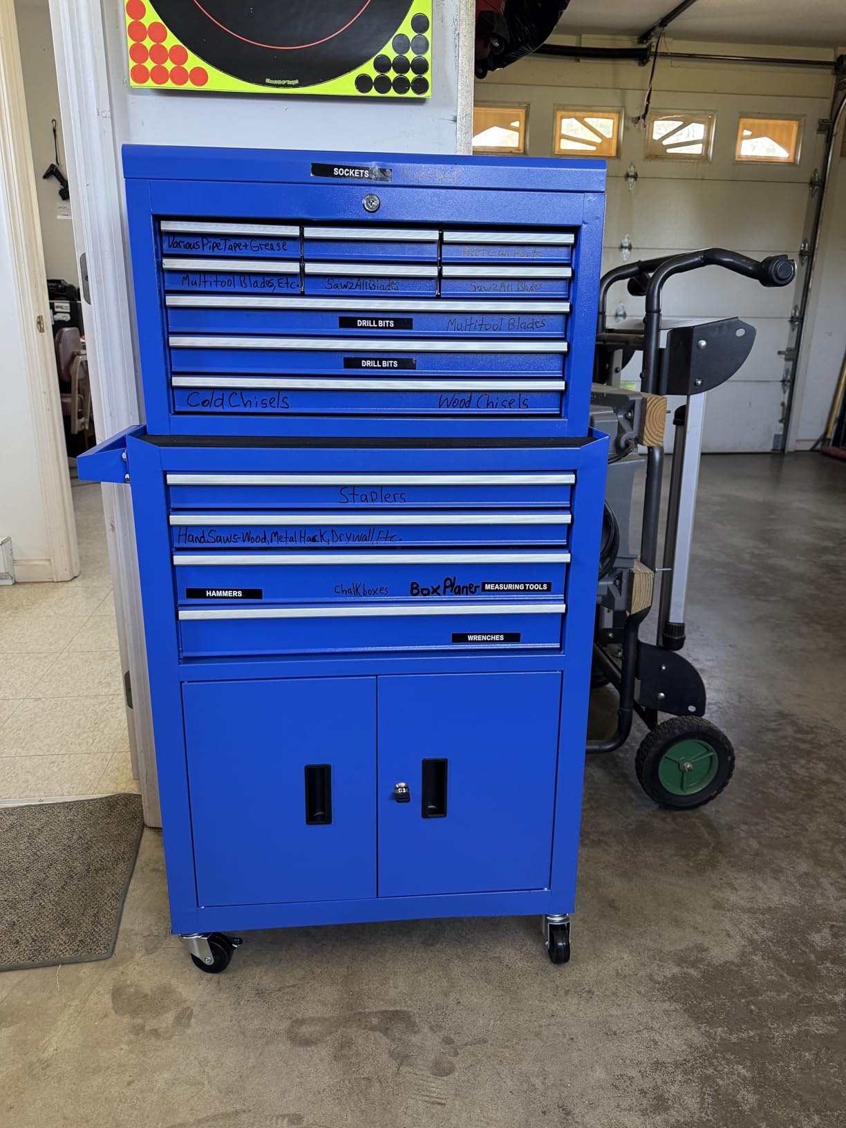13-Drawer Double Door Rolling Tool Chest, 2 in 1 Detachable Tool Chest,Tool Box with Drawers and Wheels, Large Tool Cabinet with Lock, Metal Standing Toolbox for Garage Workshop-Black customer photo 1