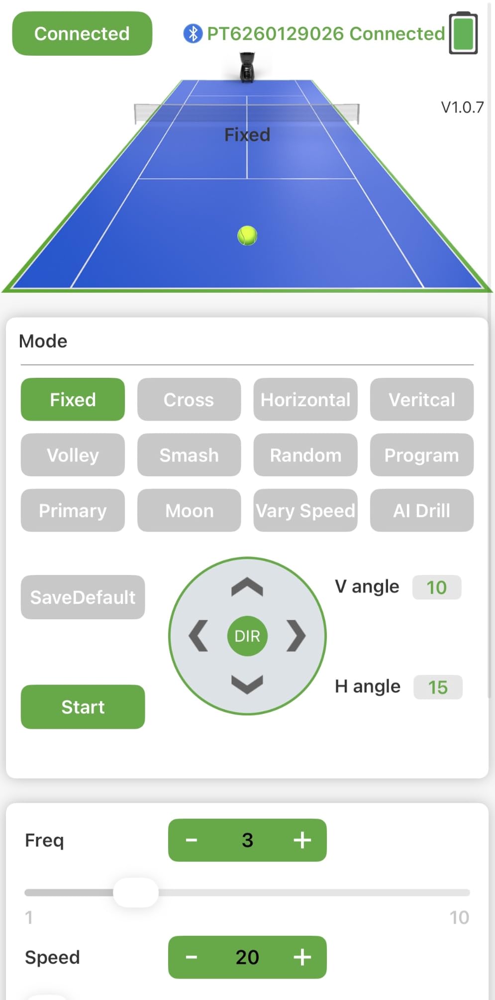 PUSUN|PT-Smart Tennis Ball Machine: App Control with 12 Built-in Training Modes,6-Level Spin,28-Pt,75 MPH,32.6 lbs,100+ Ball,5H Battery, Portable, for Tennis/Padel,Training, Practice,Beginners to Pros customer photo 1