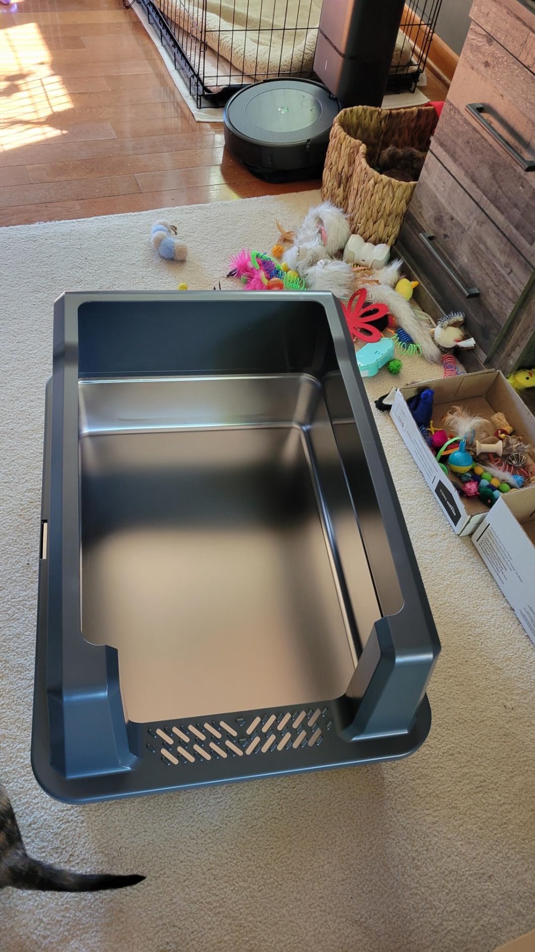 XXL Stainless Steel Litter Box with Lid for Multiple & Big Cats customer photo 2