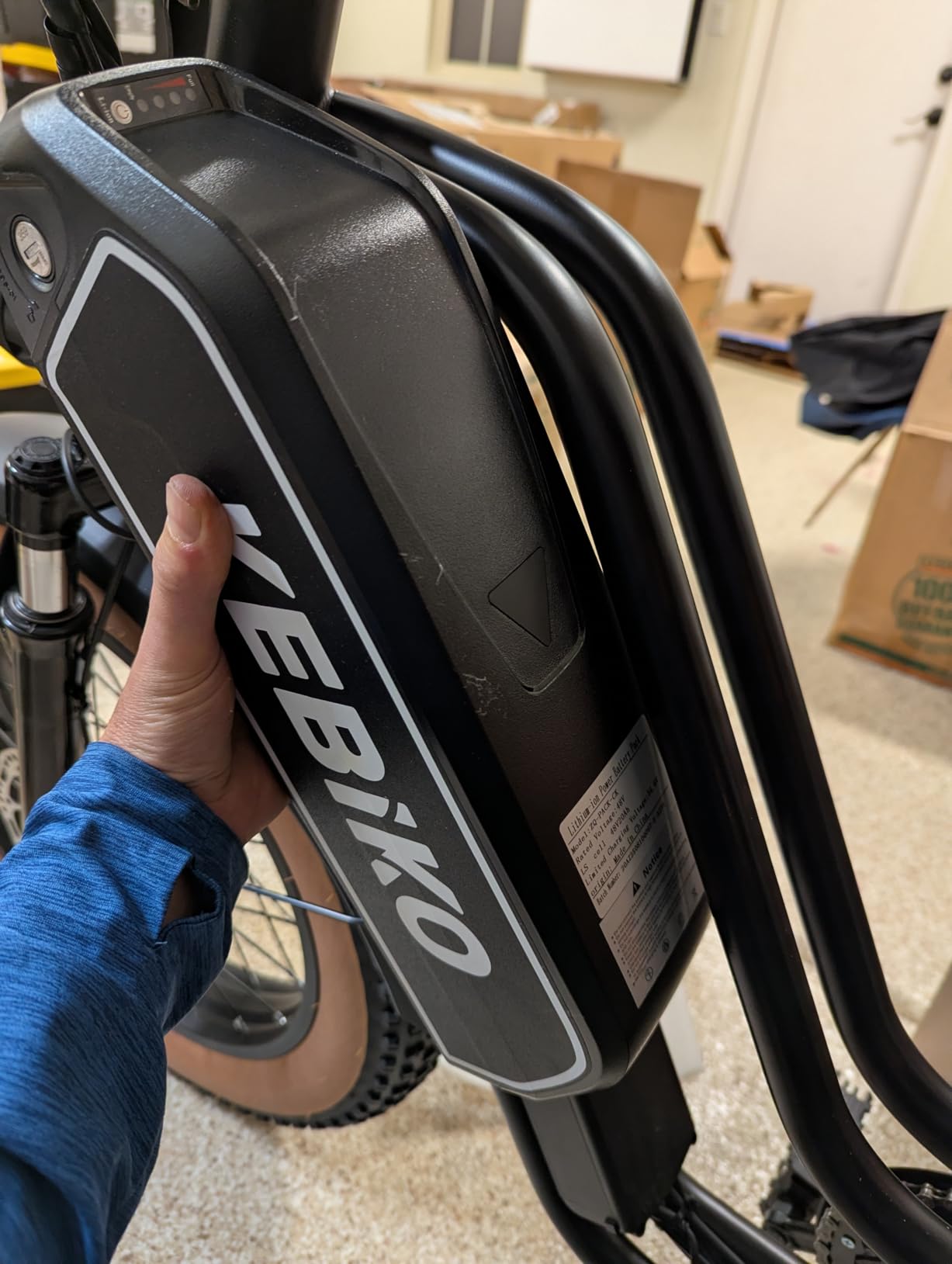 bluebiko 2 Seater Electric Bike, 48V 20AH(𝟗𝟔𝟎𝐖𝐇) Large Removable Battery, 𝟏𝟑𝟎𝟎𝐖 Peak Motor, 20