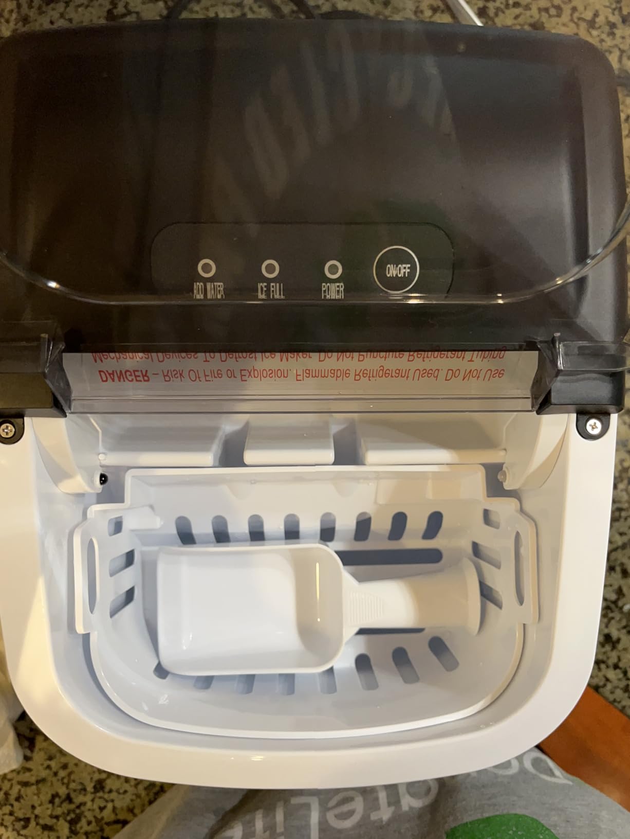 Kismile Nugget Ice Maker Countertop, 35 lbs/Day, Stainless Steel customer photo 1