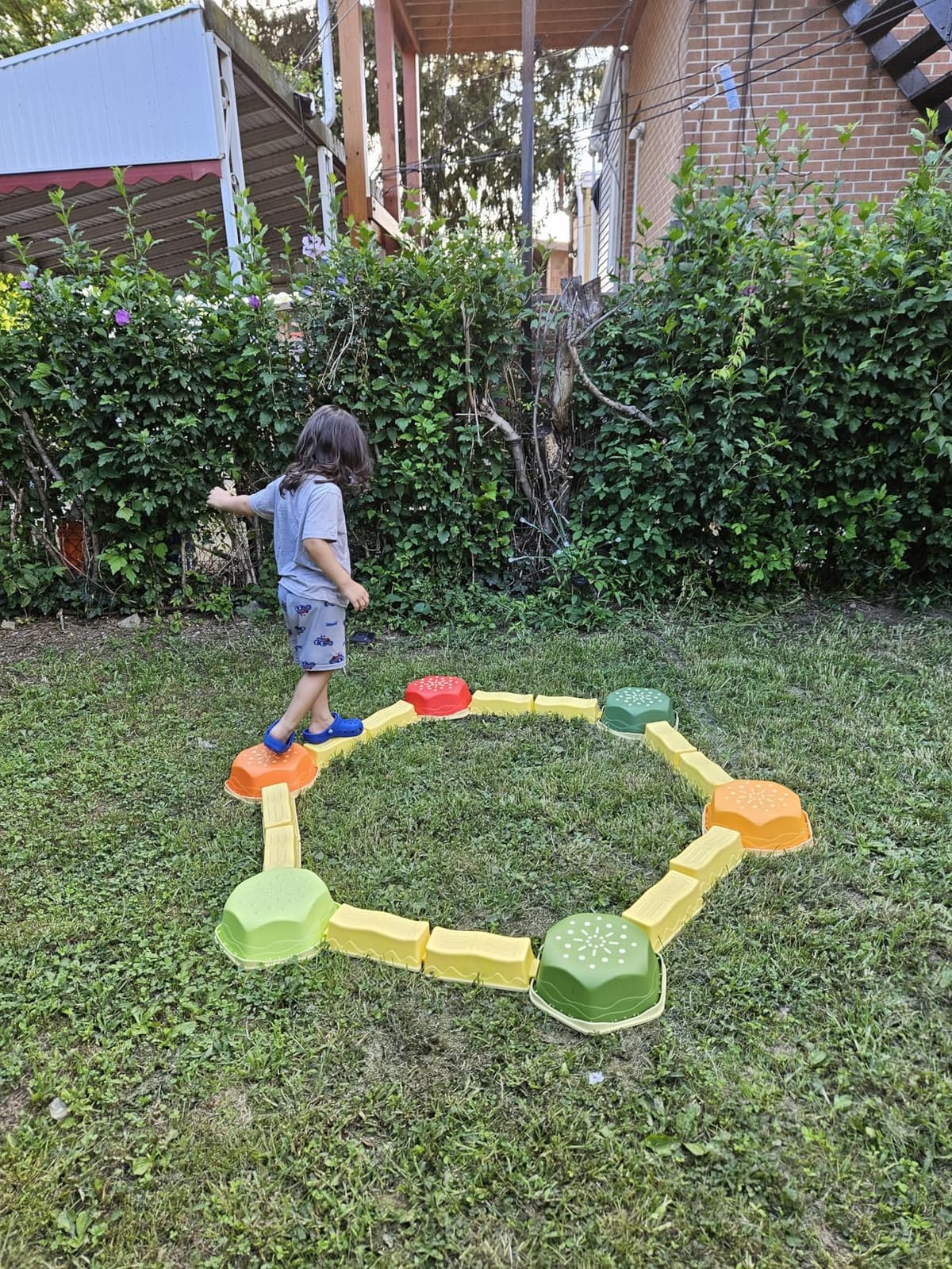 18Pcs Non‑Slip Balance Beam Stepping Stones for Kids Ages 3+ customer photo 2