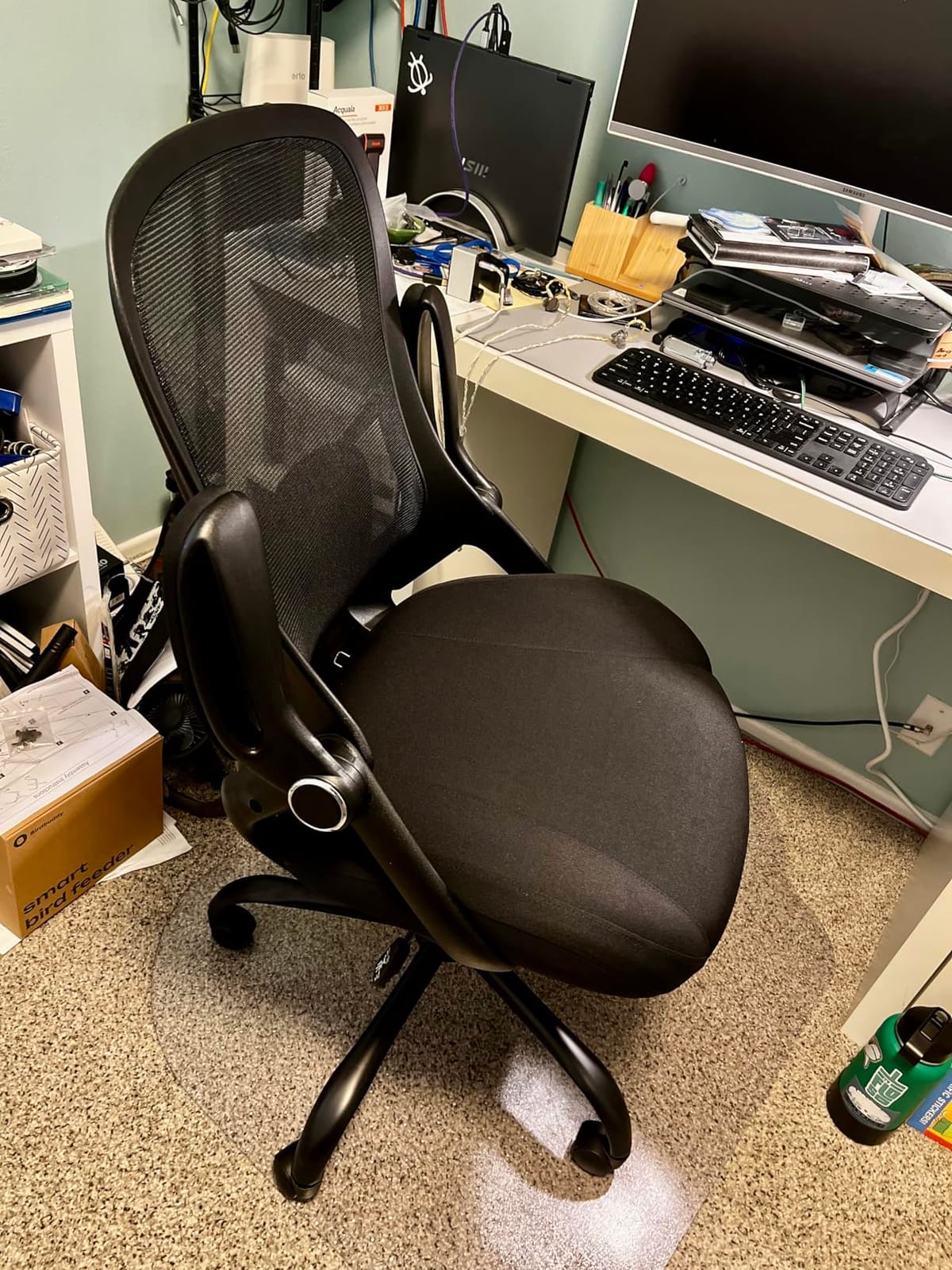 HYLONE 400lb Office Chair Big and Tall,Desk Chair with Lumbar Support,Black customer photo 1